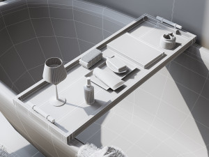 bathroom interior scene for cinema 4d and octane render Modèle 3D