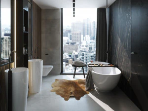 bathroom interior scene for cinema 4d and octane render 3D Model