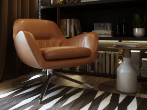 bedroom interior scene for cinema 4d and octane render Modèle 3D