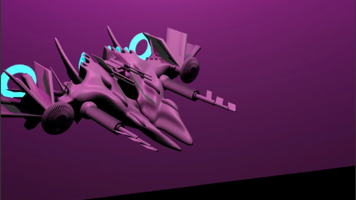 spaceship 3D Model .c4d .max .obj .3ds .fbx .stl .blend 