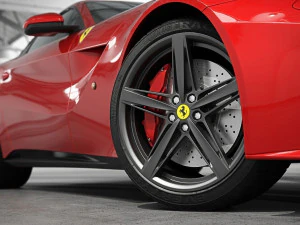 luxury ferrari hd model car 3D Model
