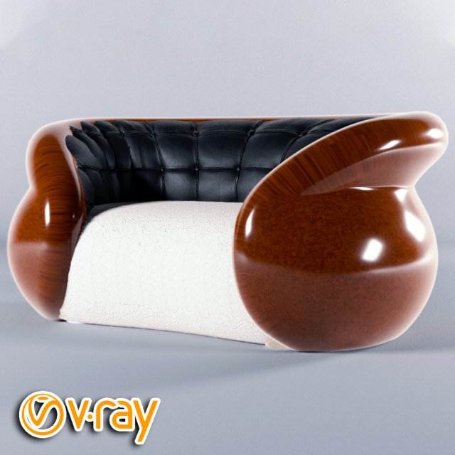 leather sofa 3D मॉडल .c4d .max .obj .3ds .fbx .stl .blend 