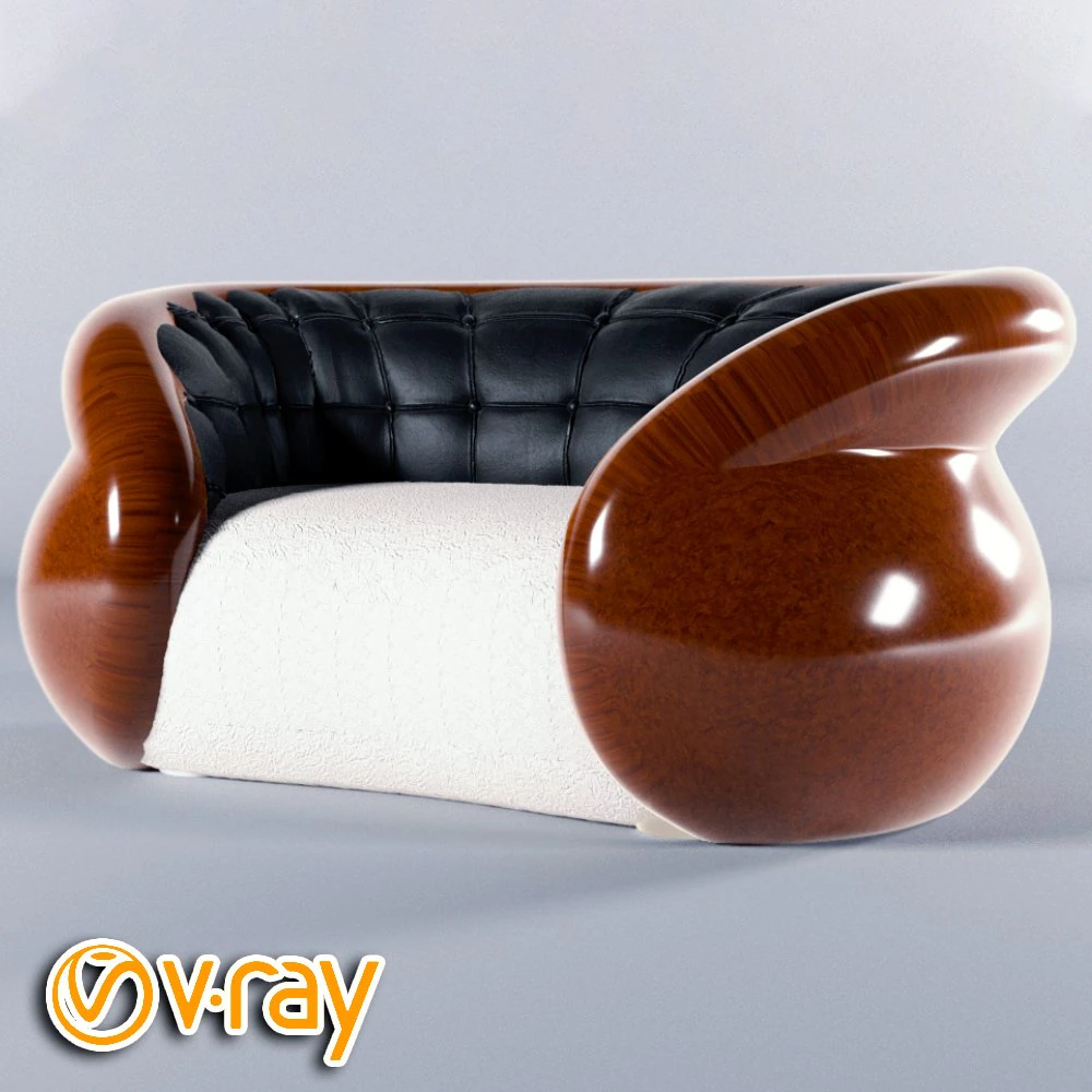 leather sofa 3D Model .c4d .max .obj .3ds .fbx .stl .blend