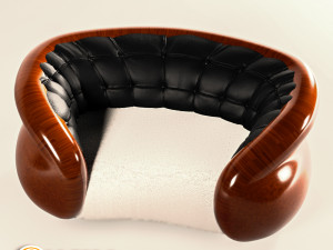 leather sofa 3D मॉडल