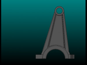 piston connecting rod connecting rod body 3D 모델