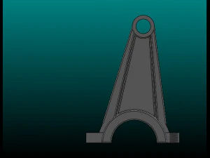 पिस्टन कनेक्टिंग रॉड कनेक्टिंग रॉड बॉडी 3D मॉडल