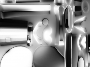 silver 1700 sword with pistol 2 various textures used and new textures low-poly Modello 3D