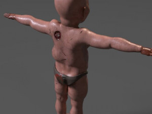 creepy baby Model 3D