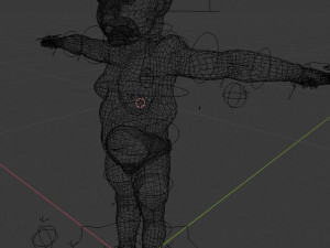creepy baby Model 3D