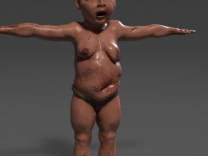 creepy baby Model 3D