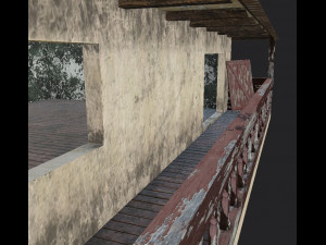 abandoned tropical house 3D 모델