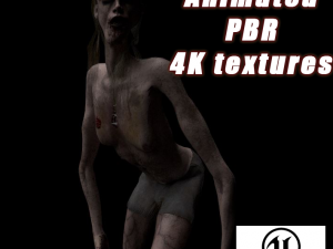 scary girl Modèle 3D
