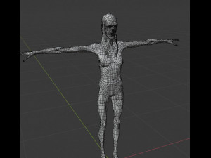 scary girl 3D 모델