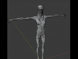 scary girl 3D Model