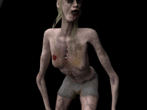 scary girl 3D 모델