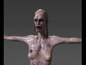 scary girl 3D 모델