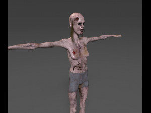 scary girl 3D 모델