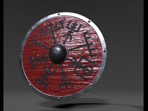viking shield ring ready to print 3D 打印模型