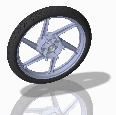 honda bike wheels 3D Model .c4d .max .obj .3ds .fbx .stl .blend