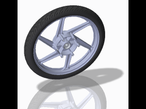 honda bike wheels Modello 3D