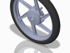 honda bike wheels 3D Model