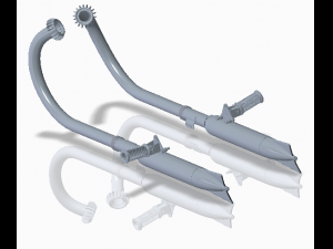 jawa bike silencer 3D-Modell