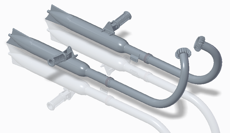 Jawa Bike Silencer 3d Model In Parts Of Auto 3dexport