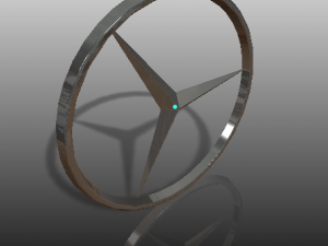 mercedes logo Modelo 3D