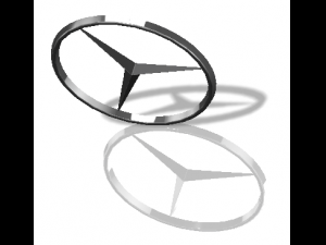mercedes logo 3D मॉडल