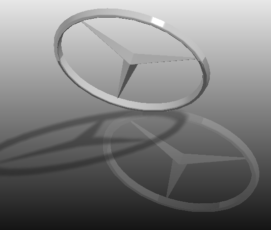 mercedes logo Modello 3D in Auto Classiche 3DExport