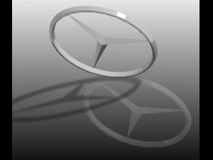 Mercedes-Logo 3D Modell