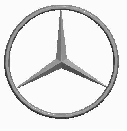 mercedes logo Modello 3D in Auto Classiche 3DExport