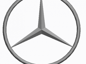 mercedes logo 3D मॉडल