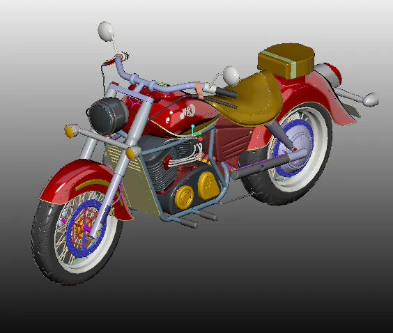 stary rower szkolny Model 3D .c4d .max .obj .3ds .fbx .stl .blend 