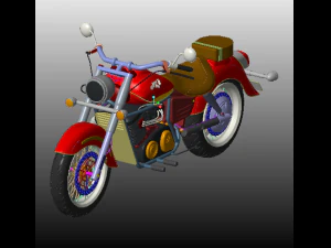 stary rower szkolny Model 3D