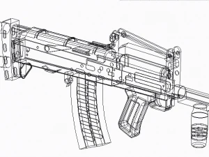 groza pubg keychain 3D Print Model