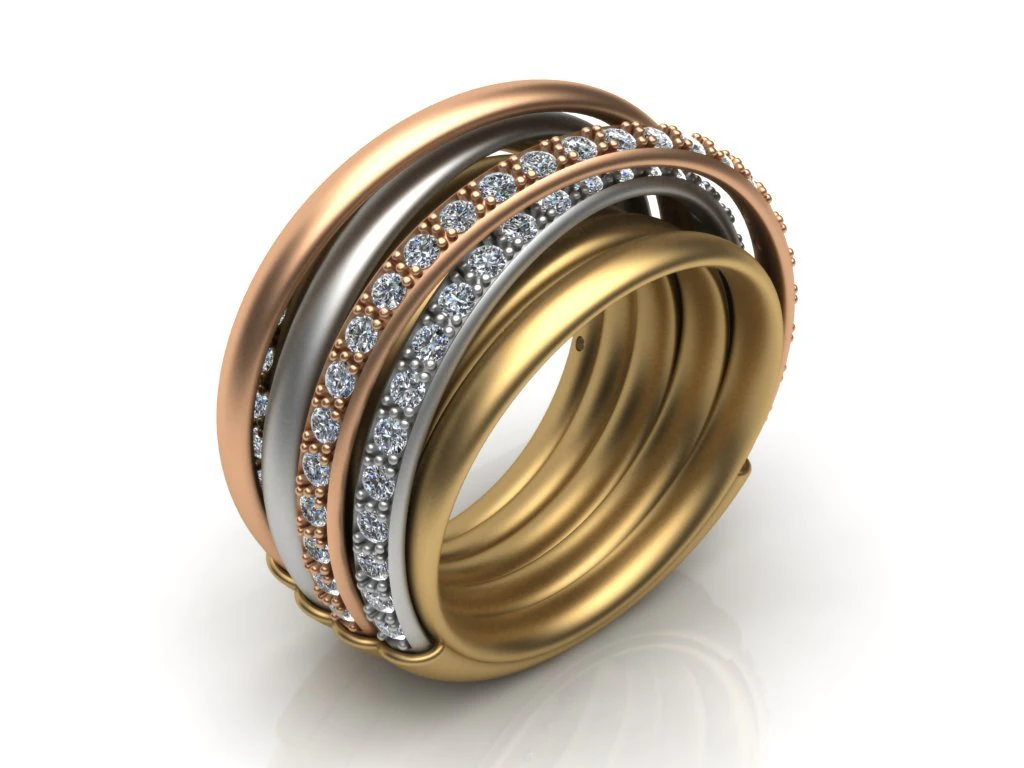 de grisogono ring 3d print model 3D Print Model .c4d .max .obj .3ds .fbx .stl .blend