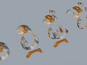 puzzle ring 3d print model 3D Print Model