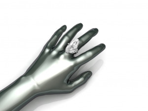 mens wolf ring 3d print model 3D-Druckmodell