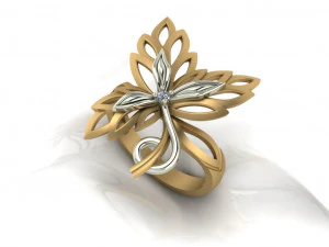 Model pierścionka z biżuterią do druku 3D Model do druku 3D