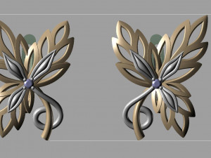 earrings 3d print model 3Dプリントモデル