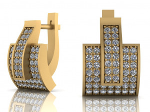 jewelry earrings 3d print model 3D Принт Модель