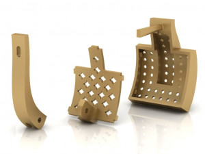 jewelry earrings 3d print model 3D Принт Модель