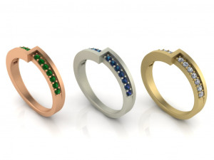 jewellery ring 3d print model Modello di stampa 3D