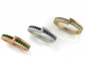 jewellery ring 3d print model 3Dプリントモデル