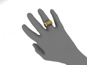 mens muslim ring 3d print model 3Dプリントモデル