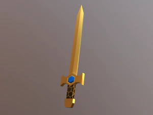 황금 검 3D 모델