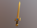 Golden sword 3D-Modell