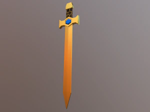 espada dourada Modelo 3D