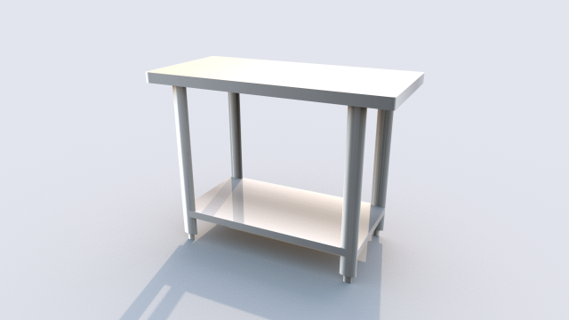 work table for the kitchen 3D Model .c4d .max .obj .3ds .fbx .stl .blend 